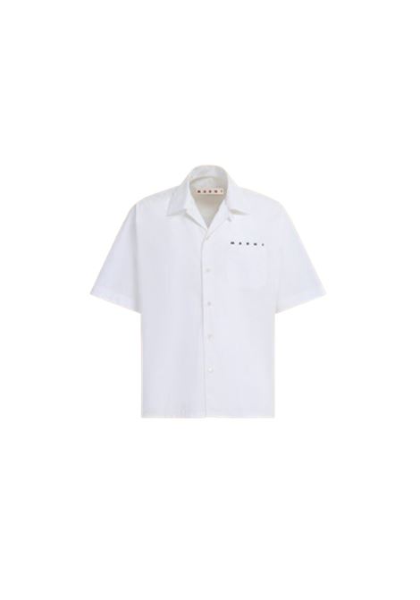 camicia bowling uomo bianca MARNI | CUMU0213P8 USCT88LOW01